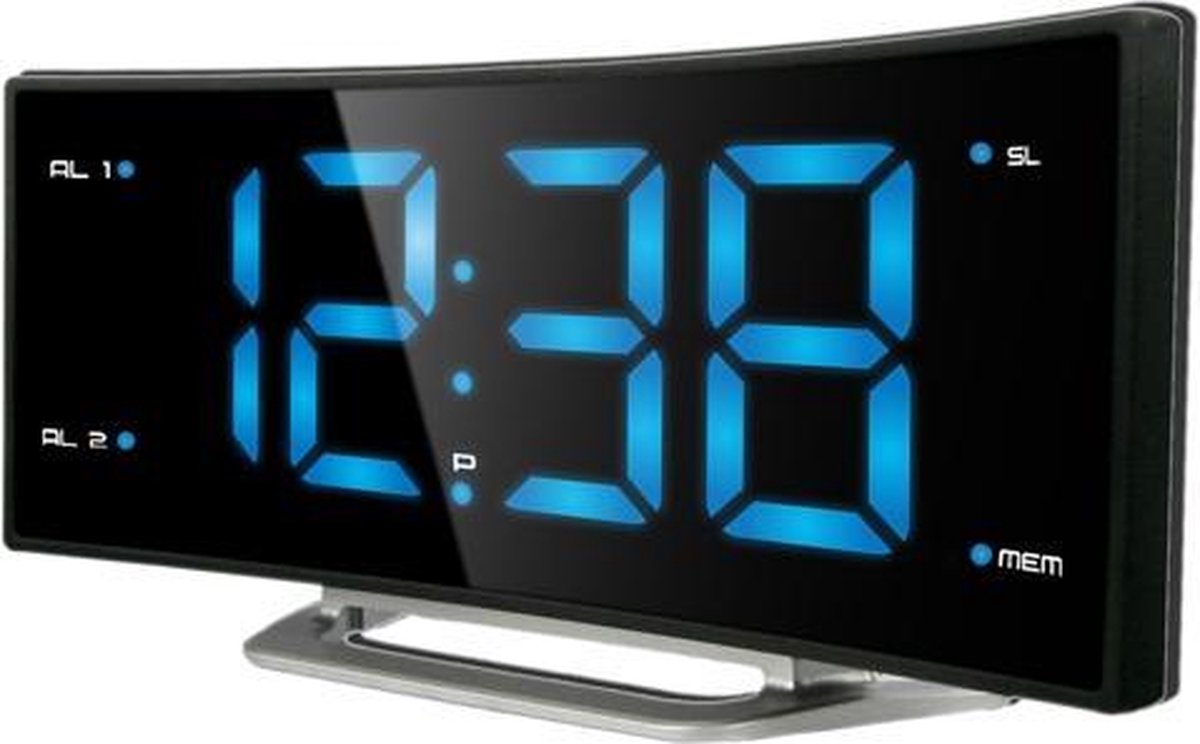 FM radio wekker met 2 alarmen - Technoline WT 460 wekker - Zwart