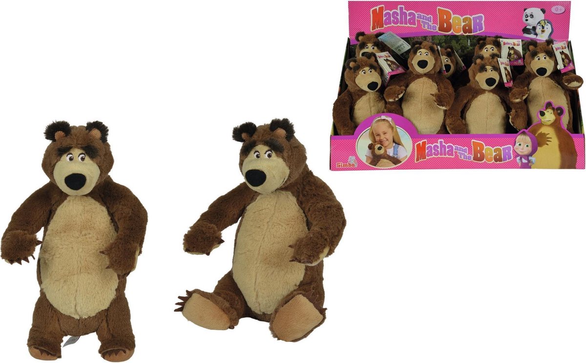 Simba Masha & De Beer - Pluche ( 25 cm)