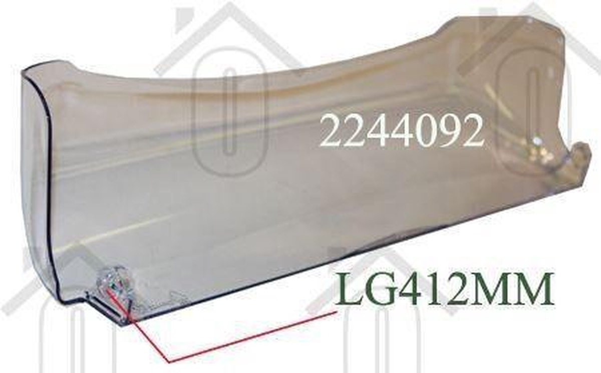 Zanussi Klep Van botervak transparant ZRT627W
