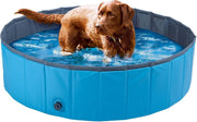 ZOOFARI® | Hondenzwembad | 120 x 30 cm | Hondenbad | Dog pool | Zwembadje voor huisdieren | PVC | Blauw | Inclusief opbergtas