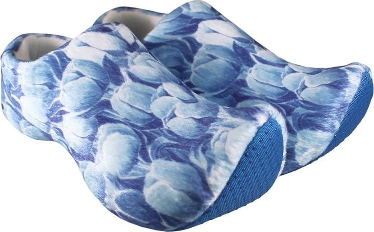 Texla Klomppantoffel Groen Tulp Print SL9928 Groen Tulp Maat.  16-19
