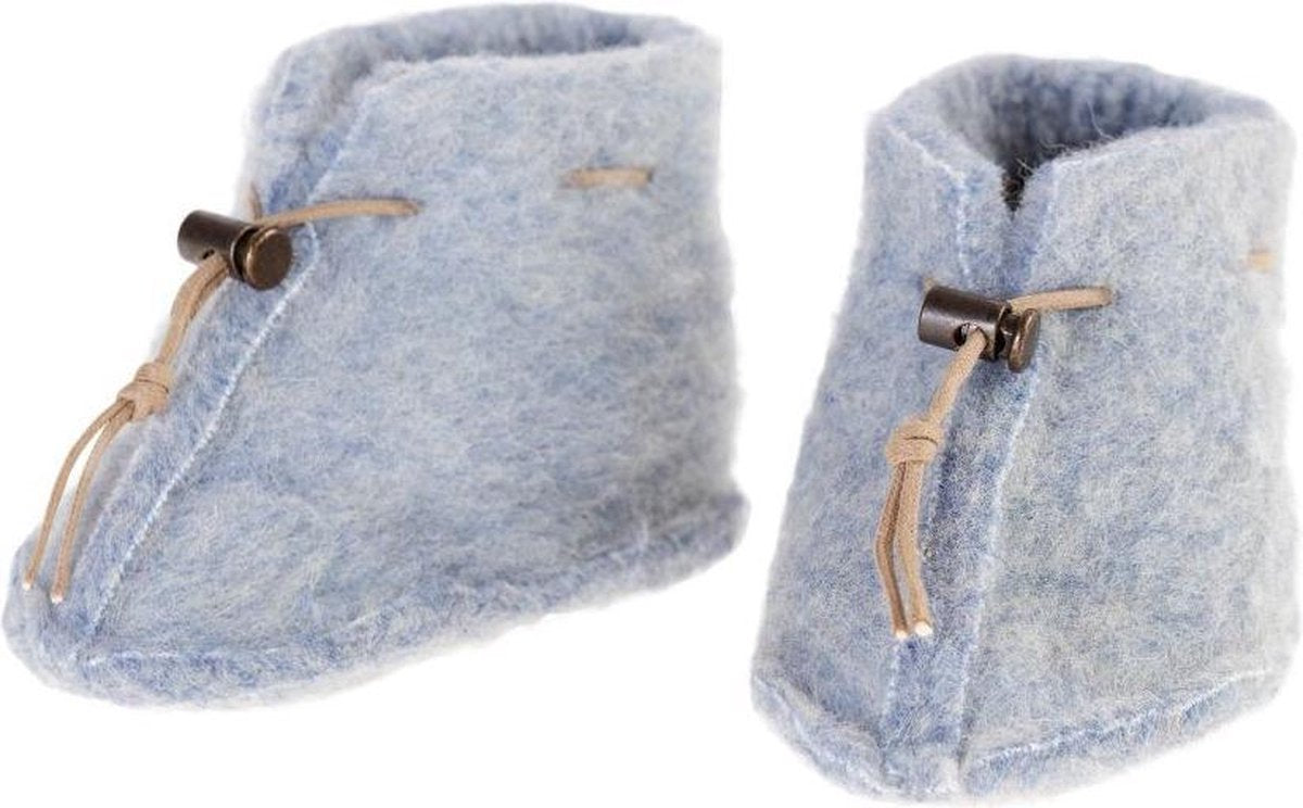 Alwero Emo babyslof Blauw - 100% wol - S