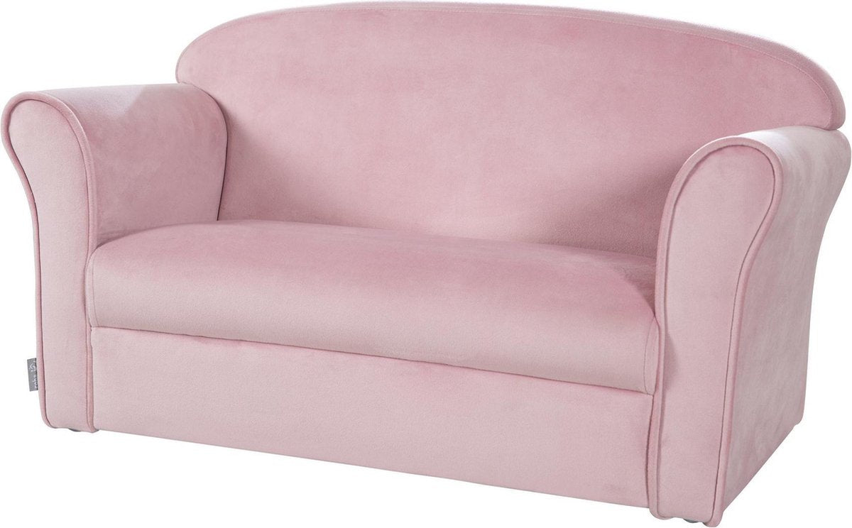 Roba Kinderbank Lil Sofa Junior 38 X 78 X 43 Cm Fluweel Roze