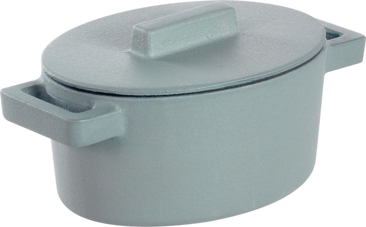 Braadpan Grijs 13 cm x 10 cm incl deksel - Sambonet