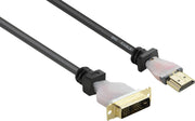 Renkforce HDMI / DVI Aansluitkabel 1.80 m RF-4212216 Vergulde steekcontacten