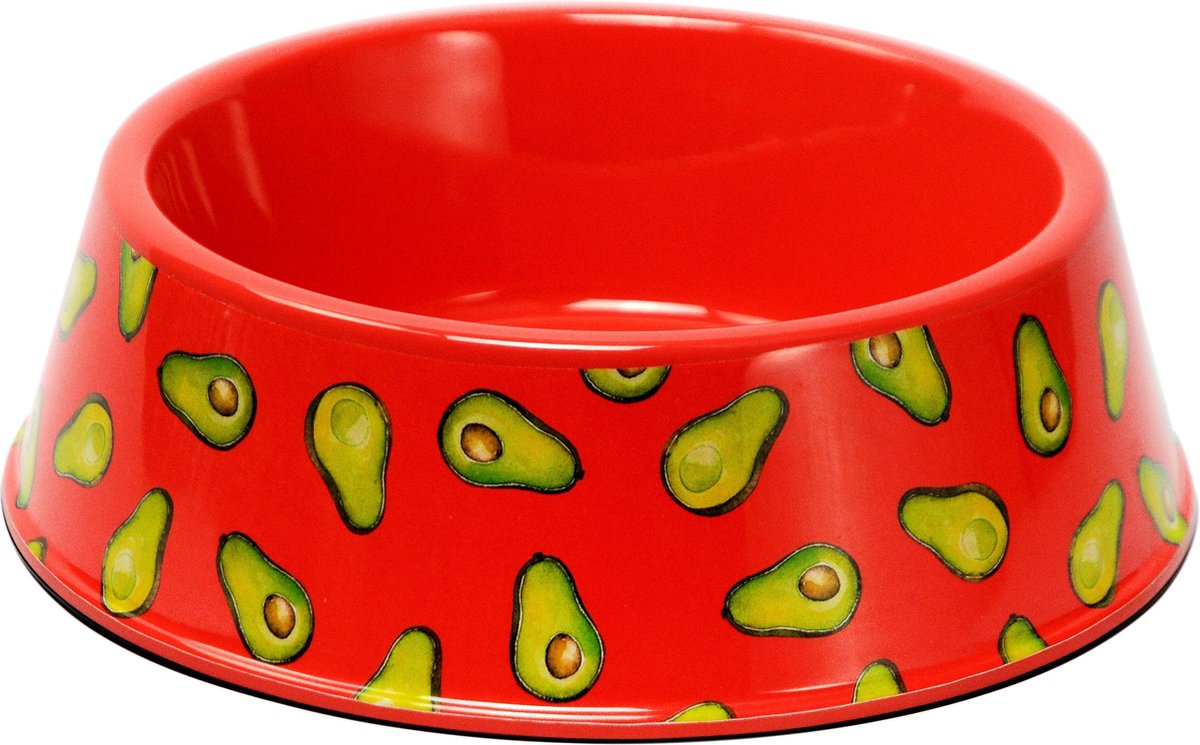Tarhong voerbak hond avocado melamine 25x7 cm 1400 ml