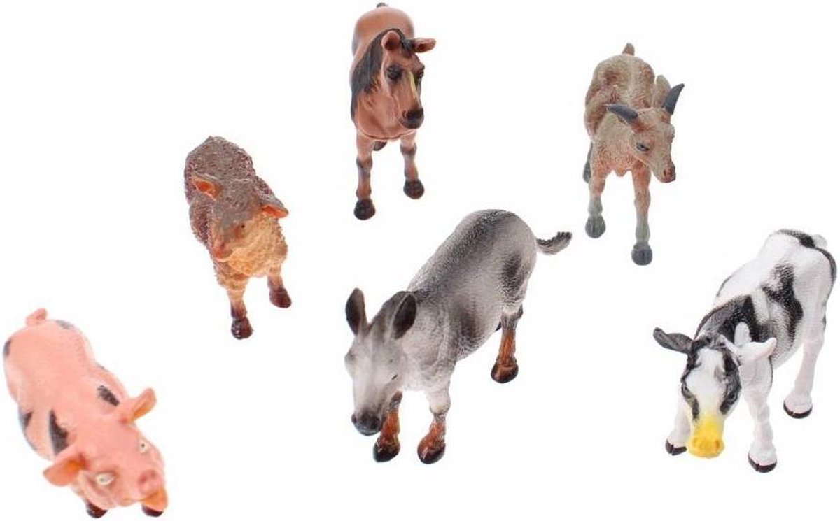 Animal World Boerderijdieren 6 Stuks