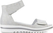 Waldlaufer Vrouwen Sandalen 351005 - Zilver - Maat 39