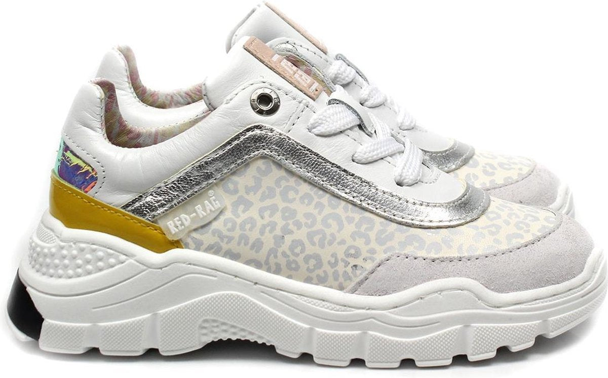 Red Rag 13266 - Kinderen MeisjesLage schoenen - Kleur: Wit/beige - Maat: 29