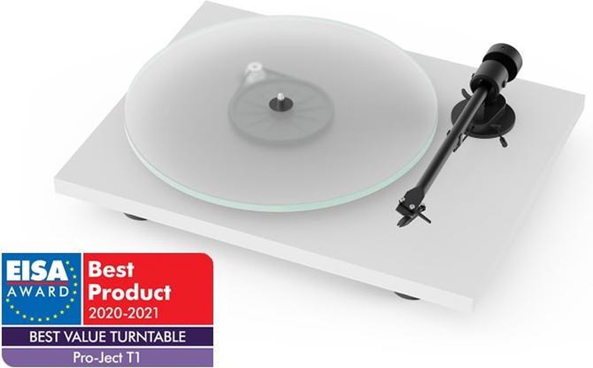 Pro-Ject T1 zijdeglans wit Platenspeler
