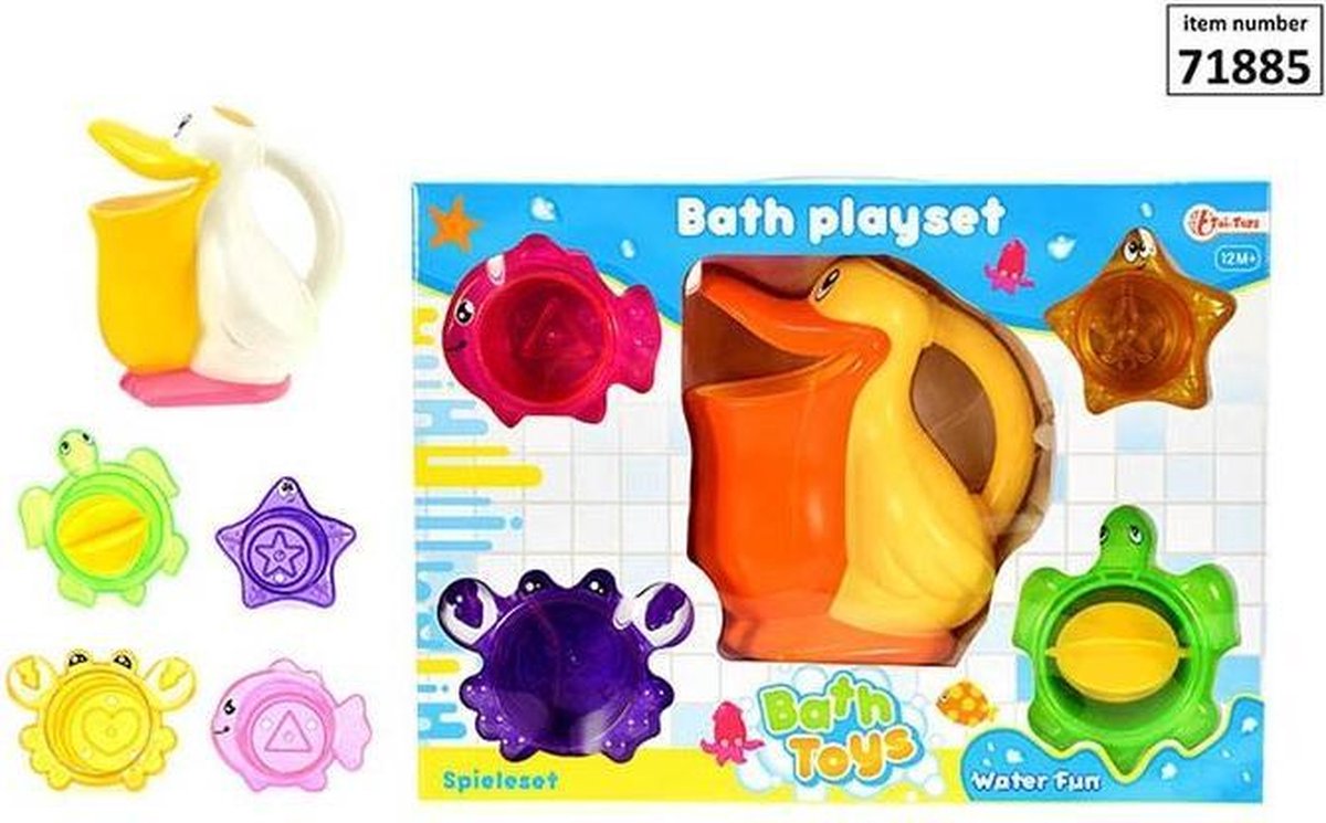 Babybad speelset pelikaan