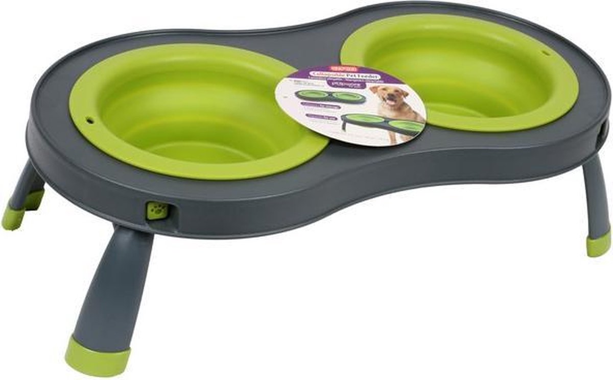 Popware Opvouwbare en Inklapbare Dubbele Voerbak