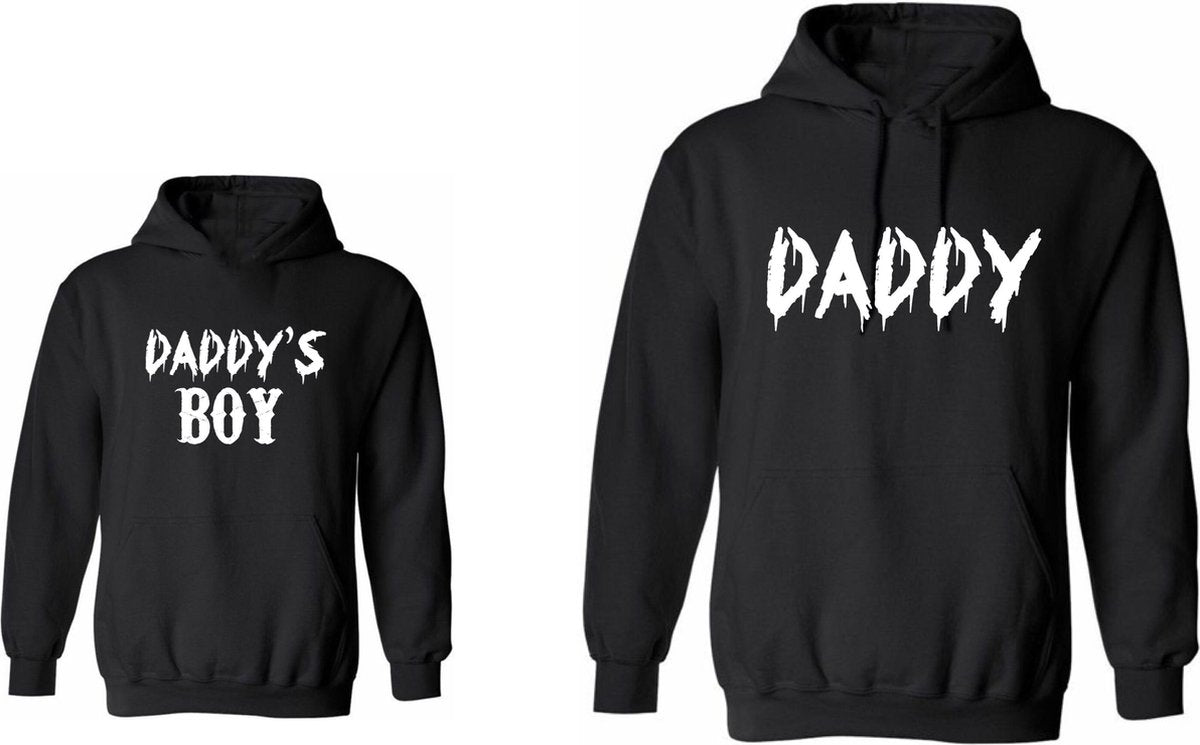 Hoodie vaderdag-voor vader Daddy en Daddy's boy-Maat S
