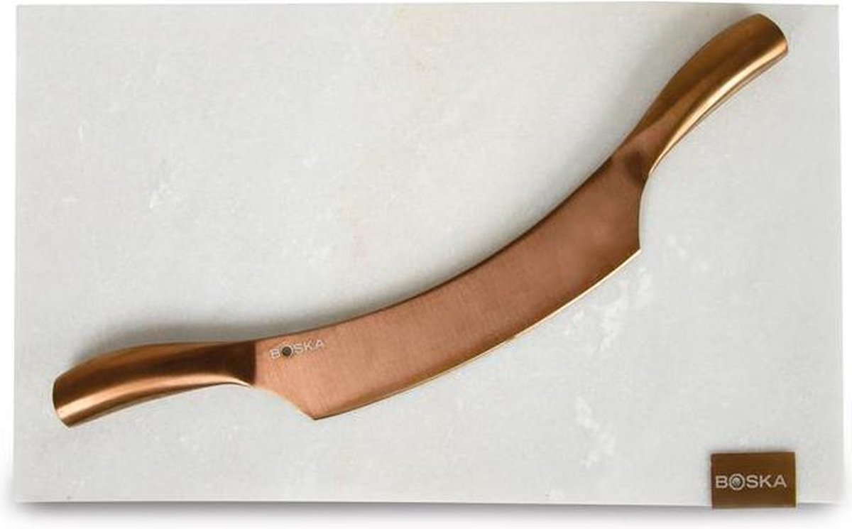 Boska Choco Chopper Board - Serveerplank - Chocolademes - Marmer - Wit - 31x17