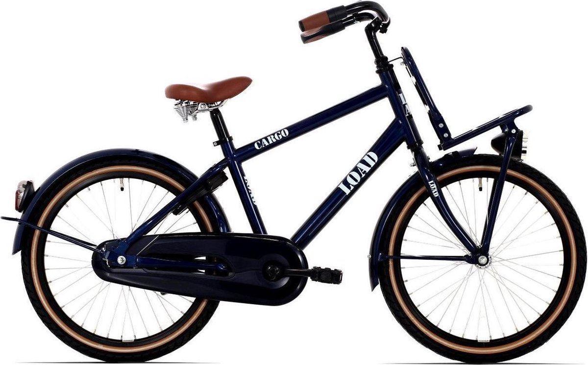 Bikefun Load 24" jongensfiets met 3 versnellingen remnaaf - donkerblauw