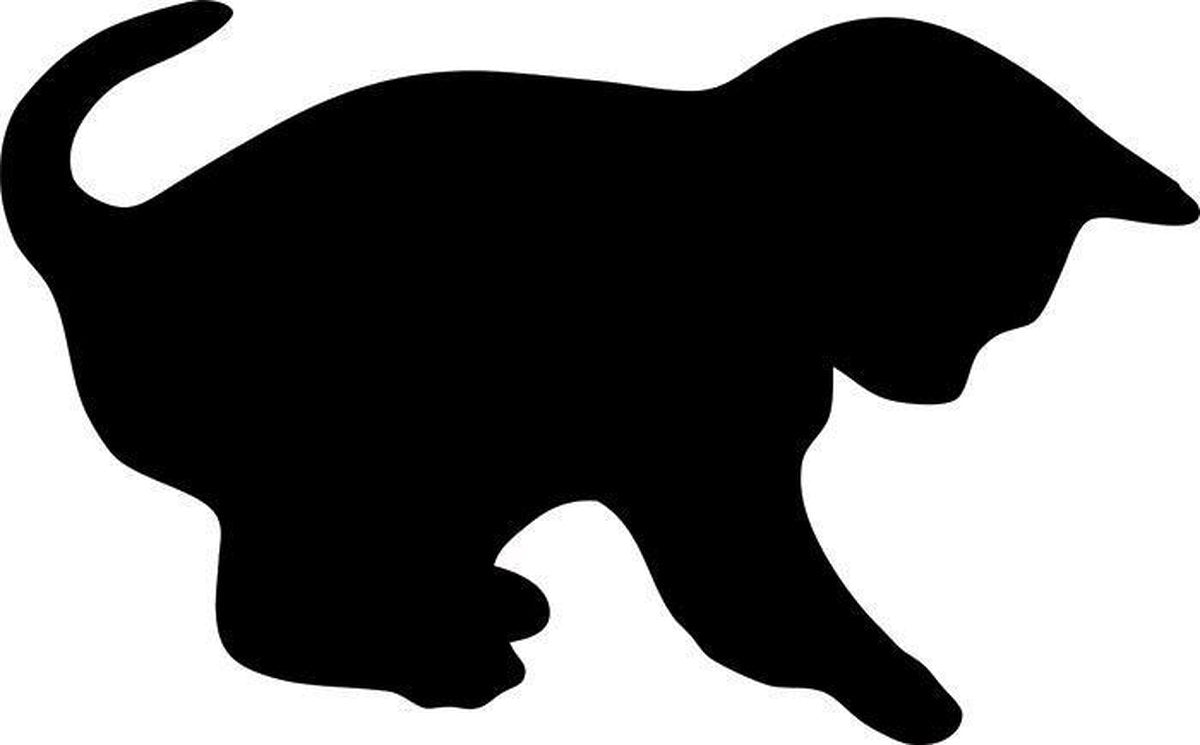 Securit Krijtbord Silhouette Kat - 30x53cm