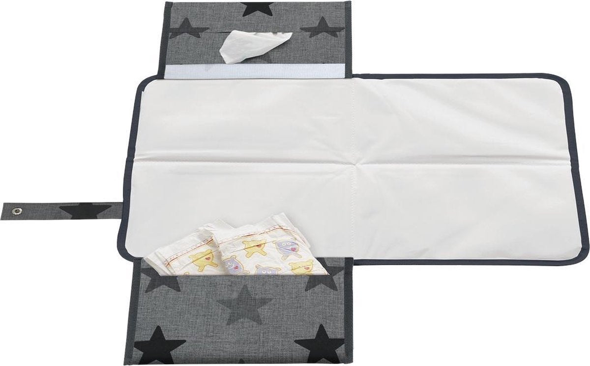 Dooky 3 in 1 Changing Pack - Grey Stars