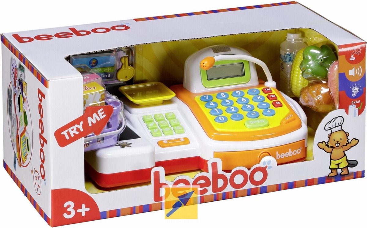 Beeboo Kassa met loopband en scanner