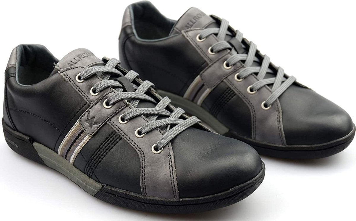 Allrounder by Mephisto DORADO lederen heren sneaker zwart  - Maat 44.5