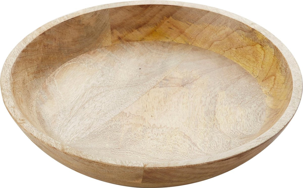 Point-Virgule Serveerkom - Mangohout - Ø 34cm H 6.2cm
