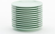 Lite-Body Hermes gebaksbordjes - Set van 12 stuks - Ø16 cm - Mintgroen