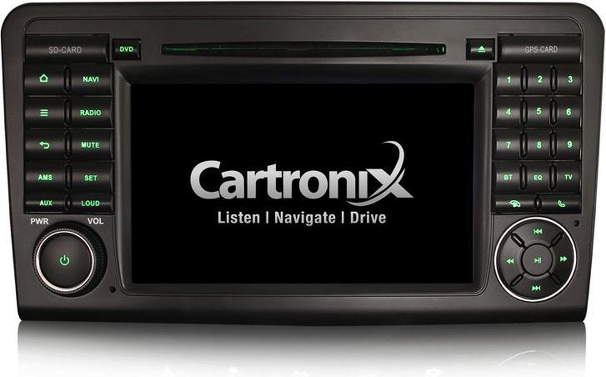 Cartronix CTX-114961 | Mercedes ML & GL | Autoradio | Android 10 | W164 & X164 | Stuurbediening