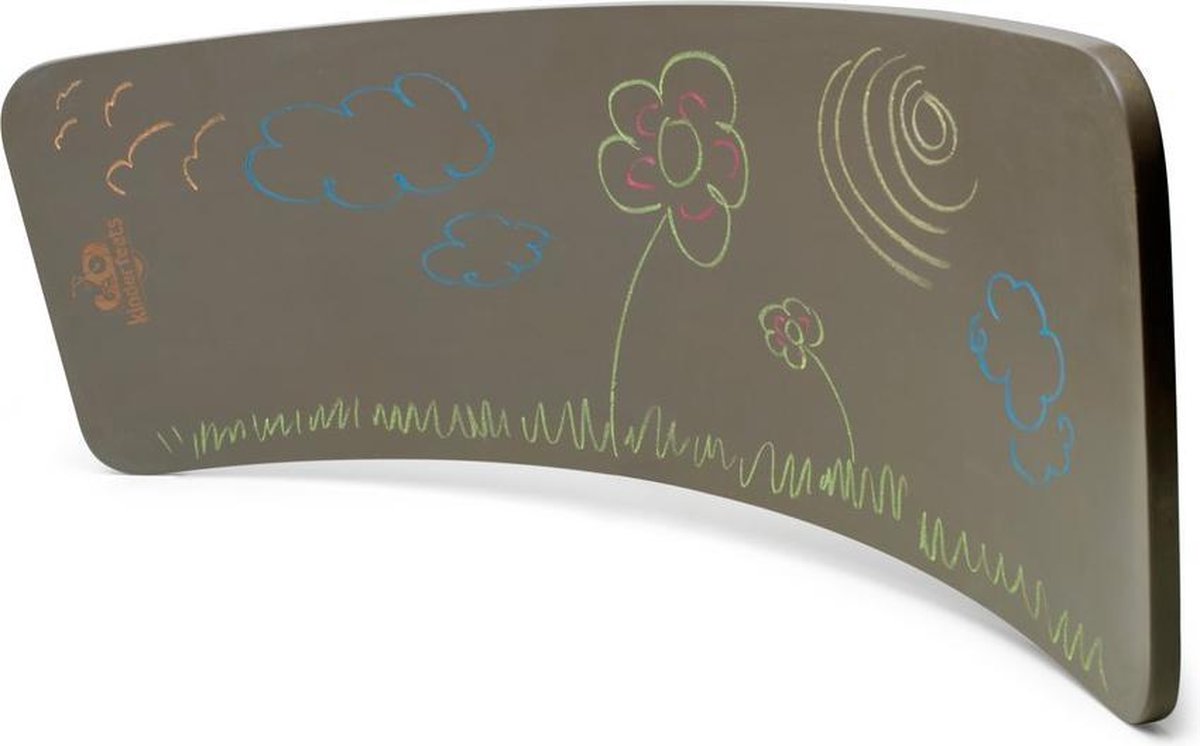 Kinderfeets - Houten Balance Board - Balansbord - Krijtbord grijs