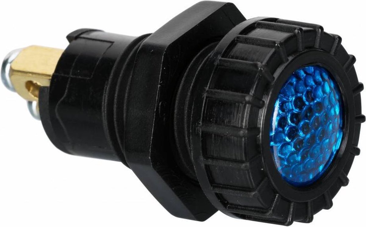 Controle lampje blauw Ø 17 mm