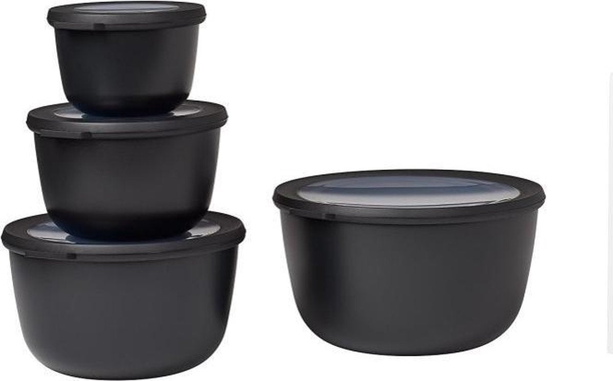 Mepal - Multikom Cirqula 4-delige set (500 + 1000 + 2000 + 3000 ml) - Mag in de vriezer