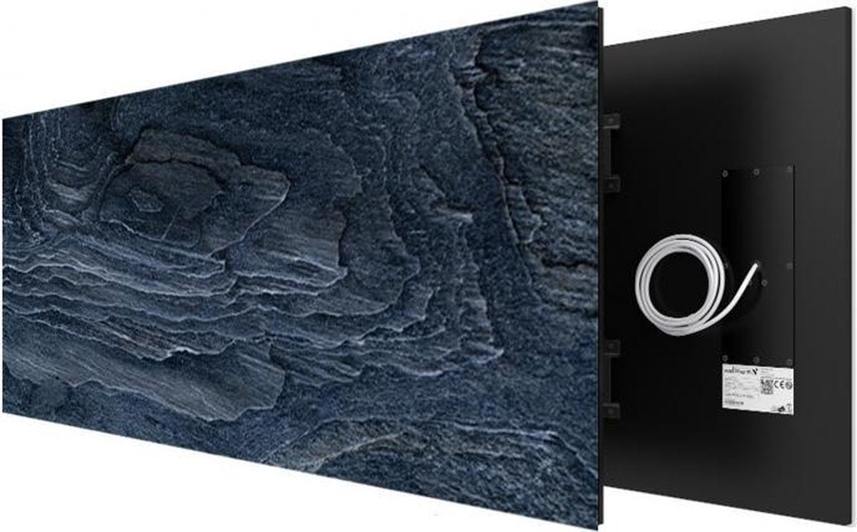 Hoog rendement infrarood stralingspaneel 625 Watt 40x150 cm Moon Stone