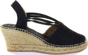 Toni Pons Candy-RP Black Dames Espadrilles met Sleehak - Maat 40