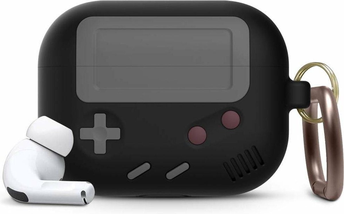 Game Console Case Cover Voor Airpods Pro - Siliconen Zwart | Watchbands-shop.nl
