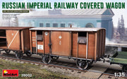 Miniart - Russian Imperial Railway Covered Wagon 1:35 (6/20) * - MIN39002 - modelbouwsets