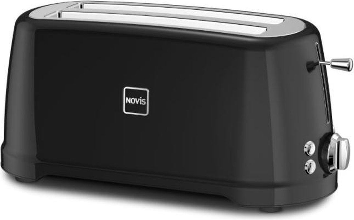 Novis T4 - Broodrooster - 2 lange roostersleuven - Zwart