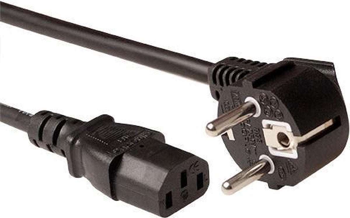 ACT AK5211 electriciteitssnoer Zwart 2 m CEE7/7 C13 stekker