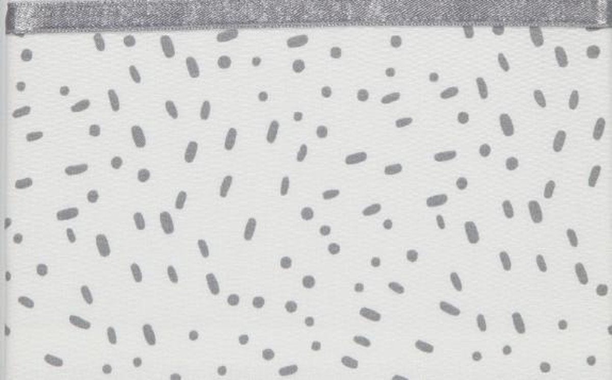 Briljant Ledikantlaken Minimal Dots Allover Grey<br /> 100 x 150 cm