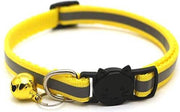 Doodadeals® | Reflecterende kattenhalsband | Halsband kat met belletje | Geel