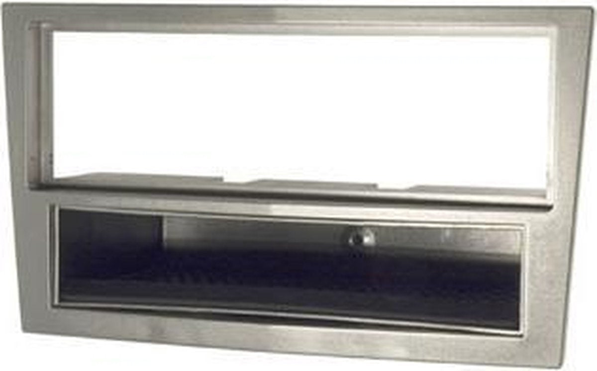 1DIN frame  Opel Astra 04-10  Corsa Vivaro Zafira zilvergrij