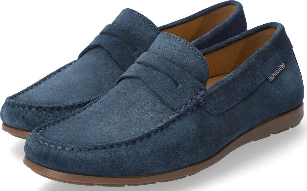 Mephisto ALYON Heren Instapper - Blauw - Maat 40