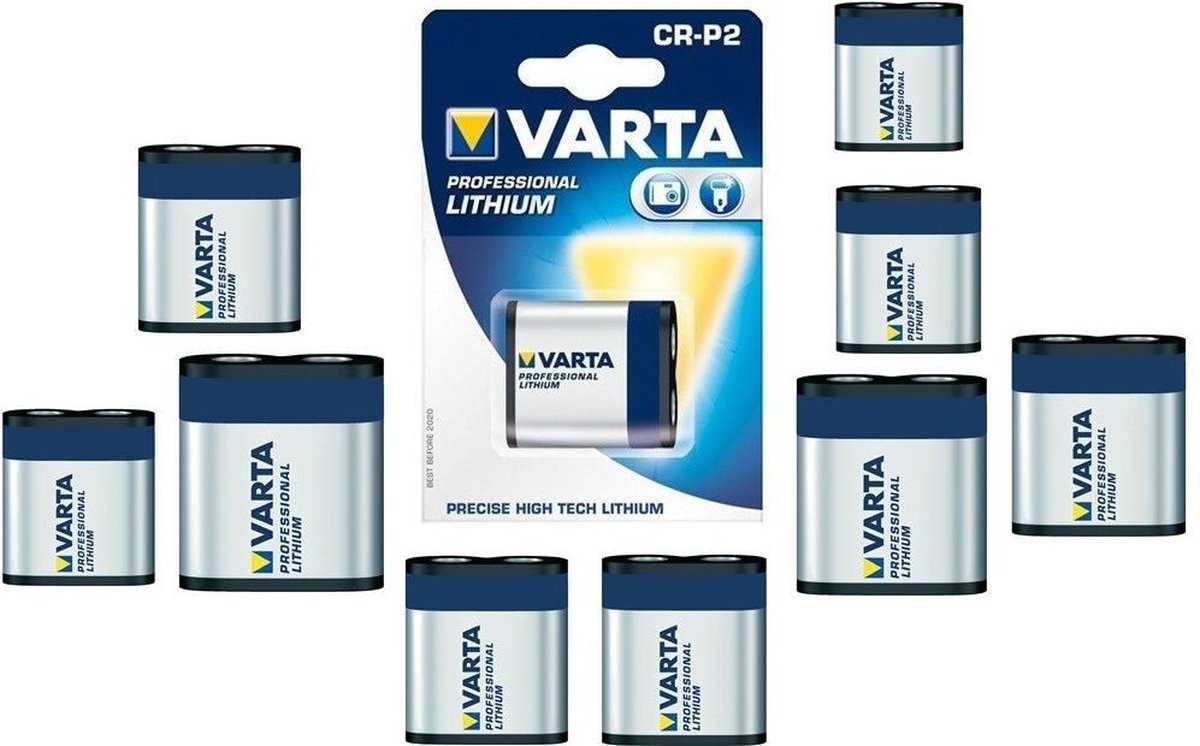10 Stuks - Varta CR-P2 Professional Photo Lithium 6V 1600mAh batterij