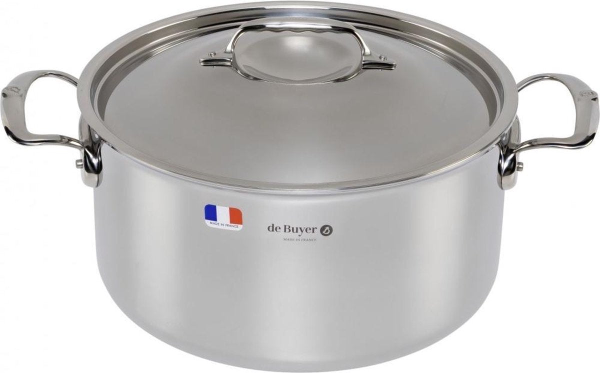 De Buyer Affinity Kookpot met Deksel - Ø 28cm - Rvs
