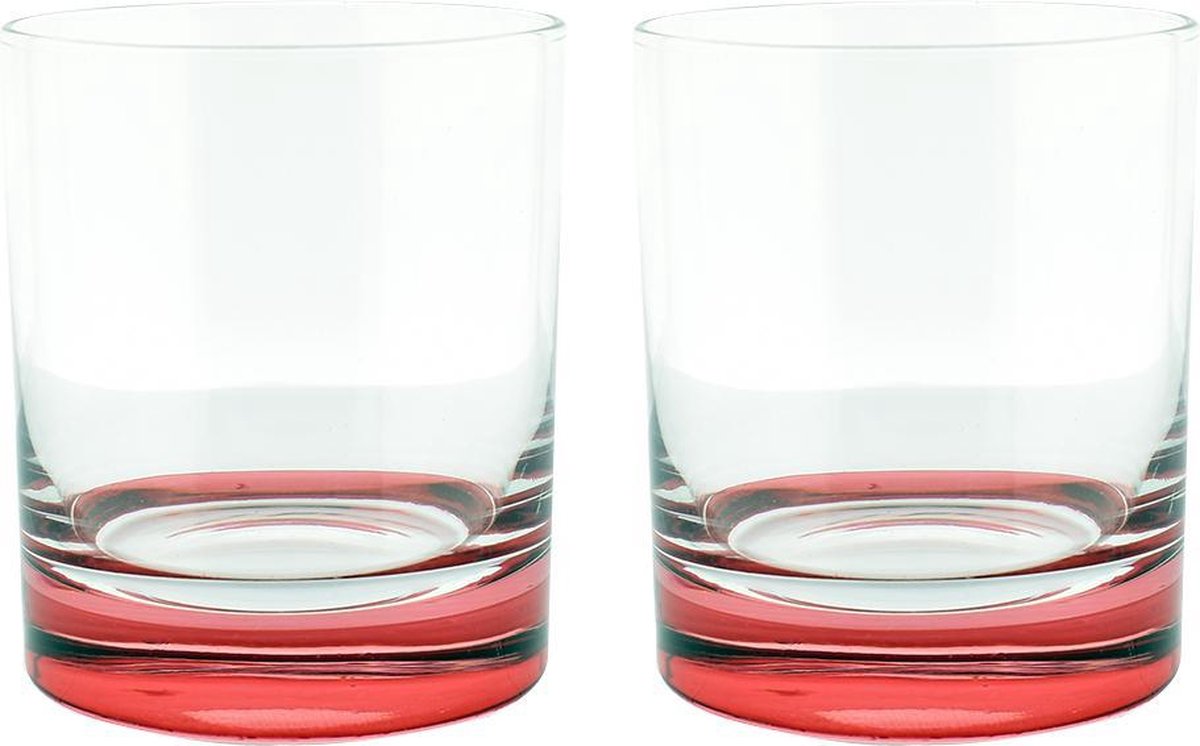 Magic Tumbler Rode Bodem Glazen 30.5 Cl - 2 Stuks