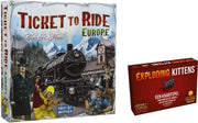 Spellenbundel Ticket To Ride Europe & Exploding Kittens Originele Editie - Nederlandstalig Kaartspel