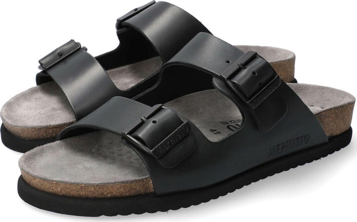 Mephisto NERIO Heren Slipper - Zwart - Maat 48
