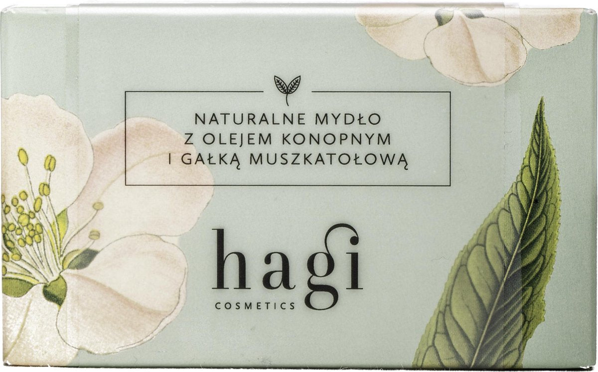 Hagi | Natuurlijke Zeep met Hennep Olie & Nootmuskaat | Lichaamszeep | Soapbar | 100% Vegan | Zeep met Etherische oliën