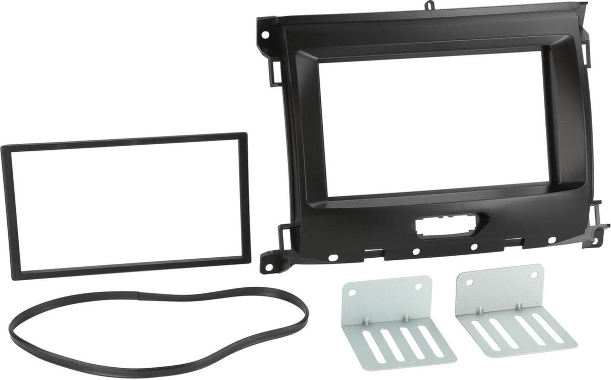 2-DIN Paneel Ford Ranger XL 2016-2019 Kleur: Zwart