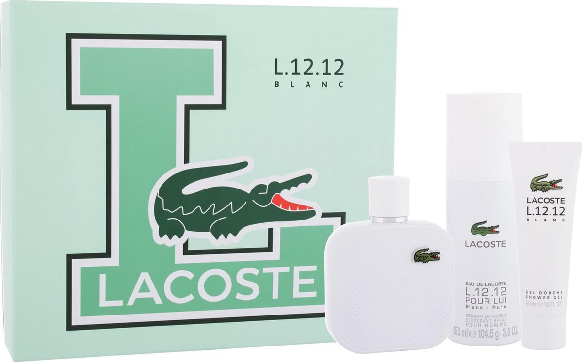 Eau De Lacoste Blanc Gift Set Eau De Toilette (edt) 100 Ml