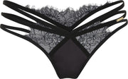 SAPPH - Amaryllis String - maat XL - Zwart