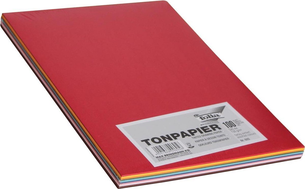 12x Folia gekleurd tekenpapier