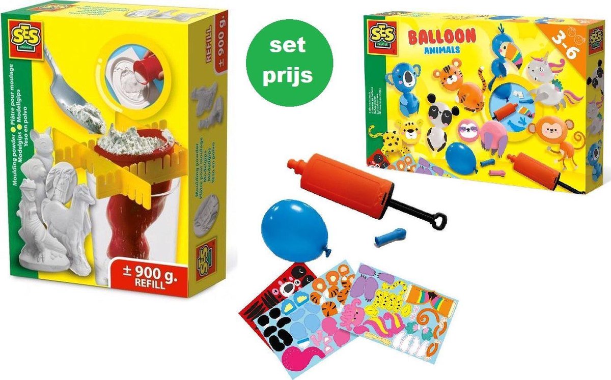 Combi aanbieding: Ses 01135 Modelgips + Ses 14649 Ballon Dieren